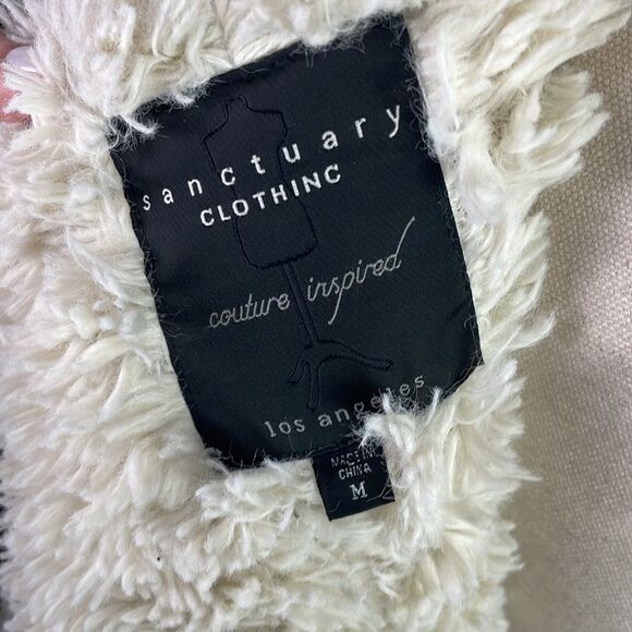 Sanctuary Grey Anorak with Fleece Trim Jacket - Picture 5 of 6